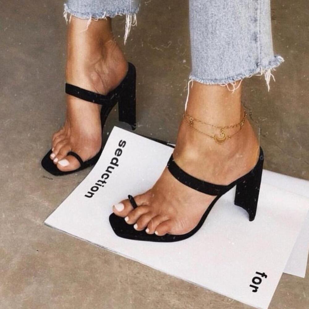Tony bianco strappy black heels